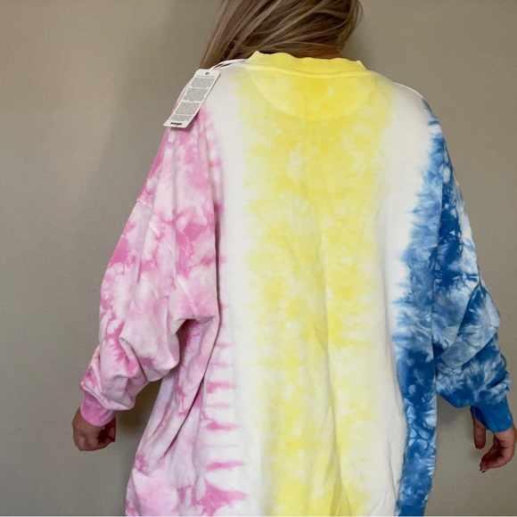 NWT Wrangler crewneck color block tie-dye sweatshirt - Picture 6 of 6